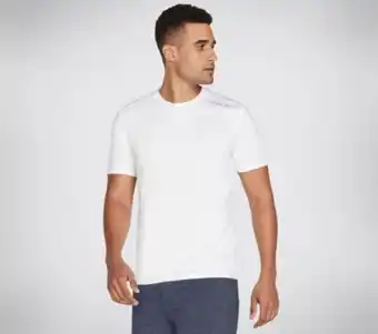 Skechers - t-shirt manica corta bianca skech-air