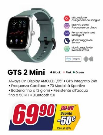 Trony amazfit GTS 2 Mini offerta