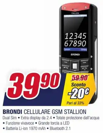 Trony Brondi Cellulare GSM Stallion offerta