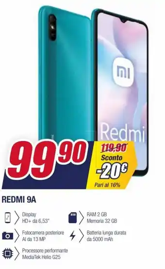 Trony Redmi 9A offerta