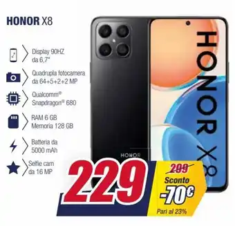 Trony Honor X8 offerta