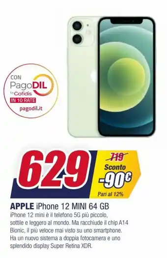Trony Apple iPhone 12 mini 64 GB offerta