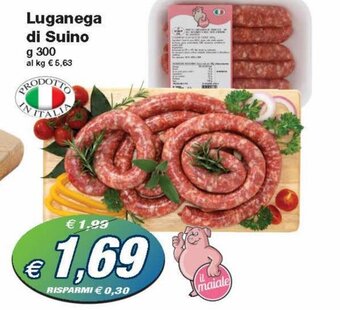 Prix Quality Luganega di Suino 300 g offerta
