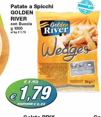 Prix Quality Golden River patate a Spicchi 1000 g offerta