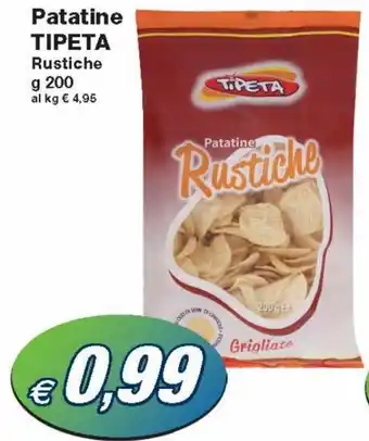Prix Quality Tipeta Patatine Rustiche 200 g offerta