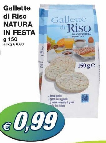 Prix Quality Natura in Festa Gallette di Riso 150 g offerta
