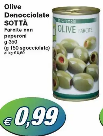Prix Quality Sottà Olive Denocciolate Farcite con peperoni 350 g offerta