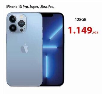 Euronics Iphone 13 pro. super. ultra. pro. 128 gb offerta