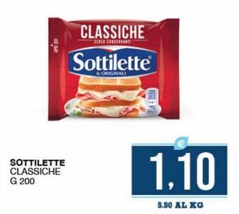 SeBón Supermercati Sottilette classiche offerta