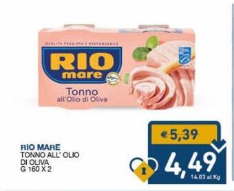 SeBón Supermercati Tonno all' olio di oliva rio mare offerta