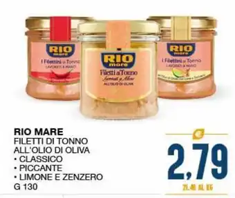 SeBón Supermercati Filetti di tonno all' olio di oliva rio mare offerta