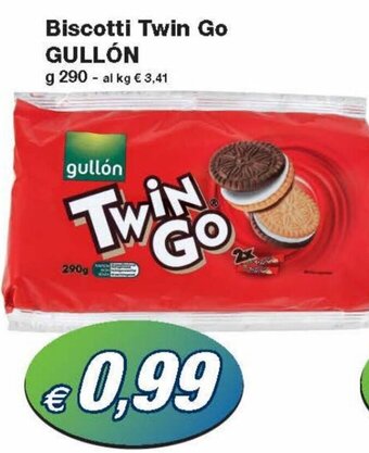 Prix Quality Gullón Biscotti Twin Go 290 g offerta