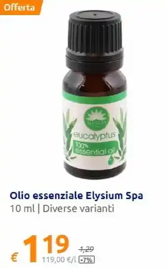 Action Olio essenziale Elysium Spa 10 ml offerta