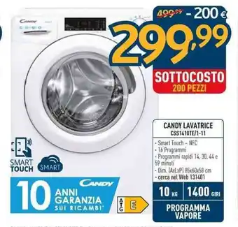Sinergy Candy Lavatrice CSS1410TE/1-11 offerta