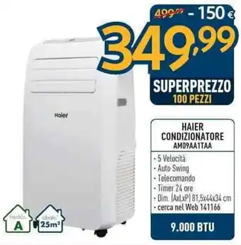 Sinergy Haier Condizionatore AM09AA1TAA offerta