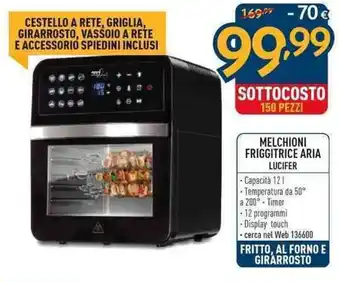 Sinergy Melchioni Friggitrice Aria Lucifer offerta