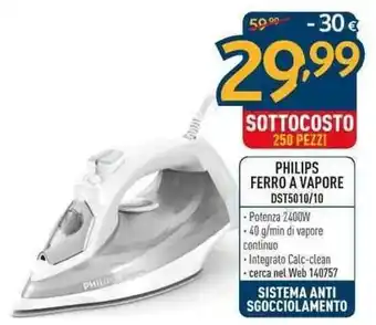 Sinergy Philips Ferro a Vapore DST5010/10 offerta