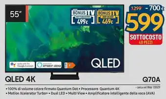 Sinergy Samsung QLED 4k 55" Q70A offerta