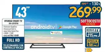 Sinergy Hyundai Smart TV 43" HN-43EV3FSA offerta