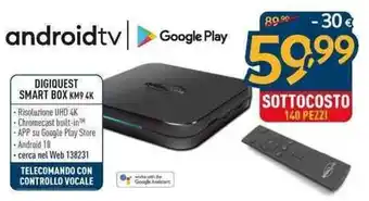 Sinergy Digiquest Smart Box KM9 4K offerta