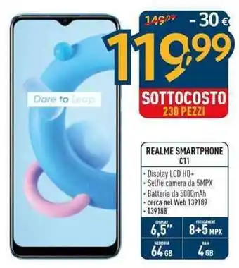 Sinergy Realme Smartphone C11 offerta