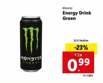 Lidl Energy drink green offerta