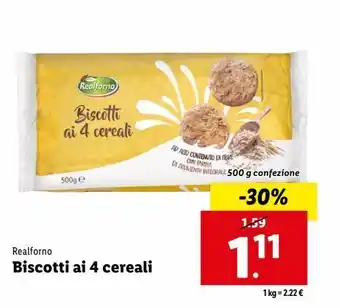 Lidl Biscotti ai 4 cereali offerta
