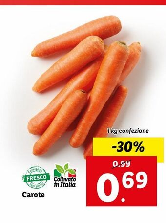 Lidl Carote offerta