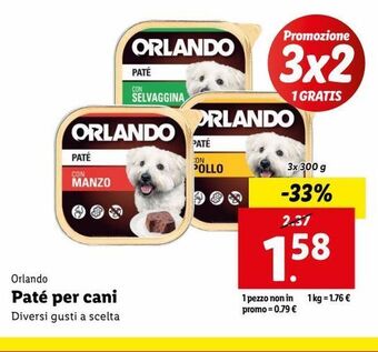 Lidl Patè per cani offerta