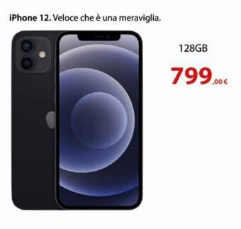 Euronics iPhone 12 128GB offerta