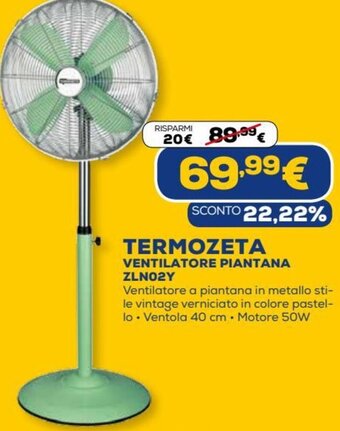 Termozeta Ventilatore Piantana ZLN02Y