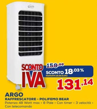 Euronics Argo Raffrescatore - Polifemo Bear offerta