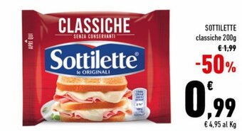 Conad Superstore Sottilette classiche 200g offerta