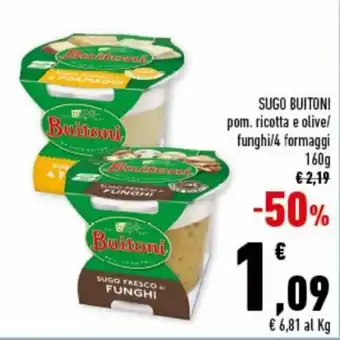 Conad Superstore Buitoni Sugo 160g offerta