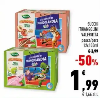 Conad Superstore Valfrutta Succhi I Triangolini 12x100 ml offerta