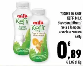 Conad Superstore Milk Kefir Yogurt da Bere 480g offerta