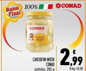 Conad Carciofini sott'olio offerta