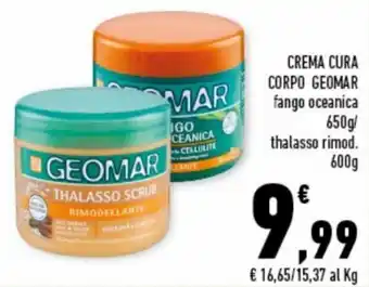 Conad Superstore Geomar Crema Cura Corpo fango oceanica 650 g/ thalasso rimod. 600 g offerta