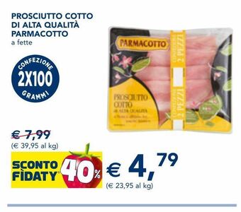 Esselunga Prosciutto cotto di alta qualita parmacotto a fette offerta