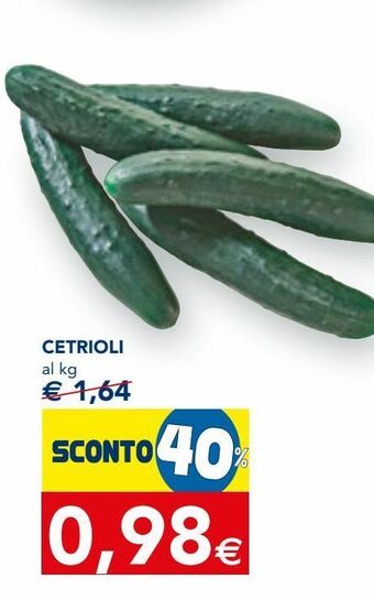 Esselunga Cetrioli al kg offerta