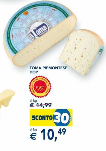 Esselunga Toma piemontese dop offerta