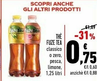 Conad Fuze tea The offerta