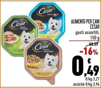 Conad Cesar Cibo per cani offerta