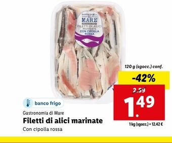 Lidl Filetti di alici marinate offerta