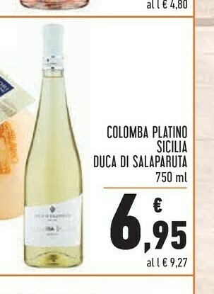 Conad Duca Di Salaparuta Colomba Platino Sicilia offerta