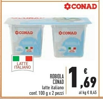 Conad Conad - Robiola Con Fermenti Lattici Vivi 200 G(ml) offerta