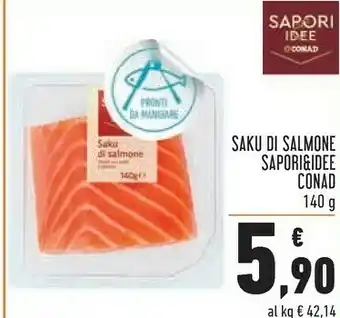 Conad Sapori Conad Saku Di Salmone & Idee offerta