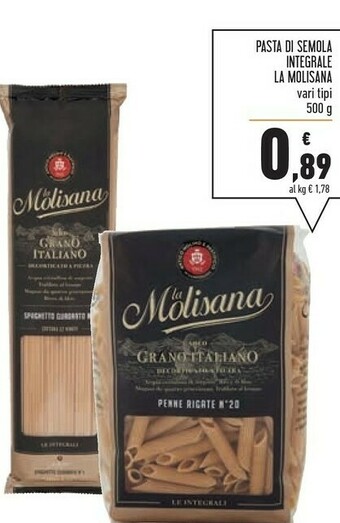 Conad Pasta Di Semola Integrale La Molisana offerta