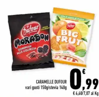 Conad Superstore Dufour Caramelle vari gusti 150g/stevia 140g offerta