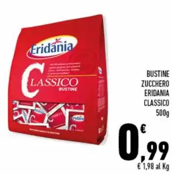 Conad Superstore Eridania Bustine Zucchero classico 500g offerta